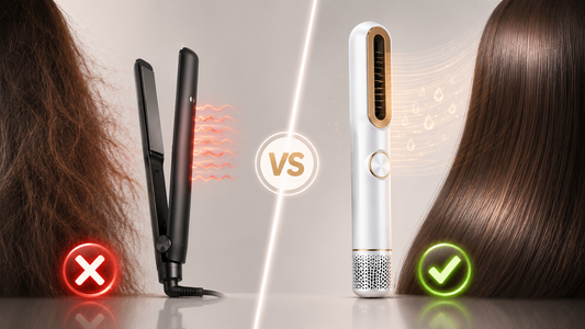 Air chaud pulsé vs fer classique : ce que ça change pour vos cheveux