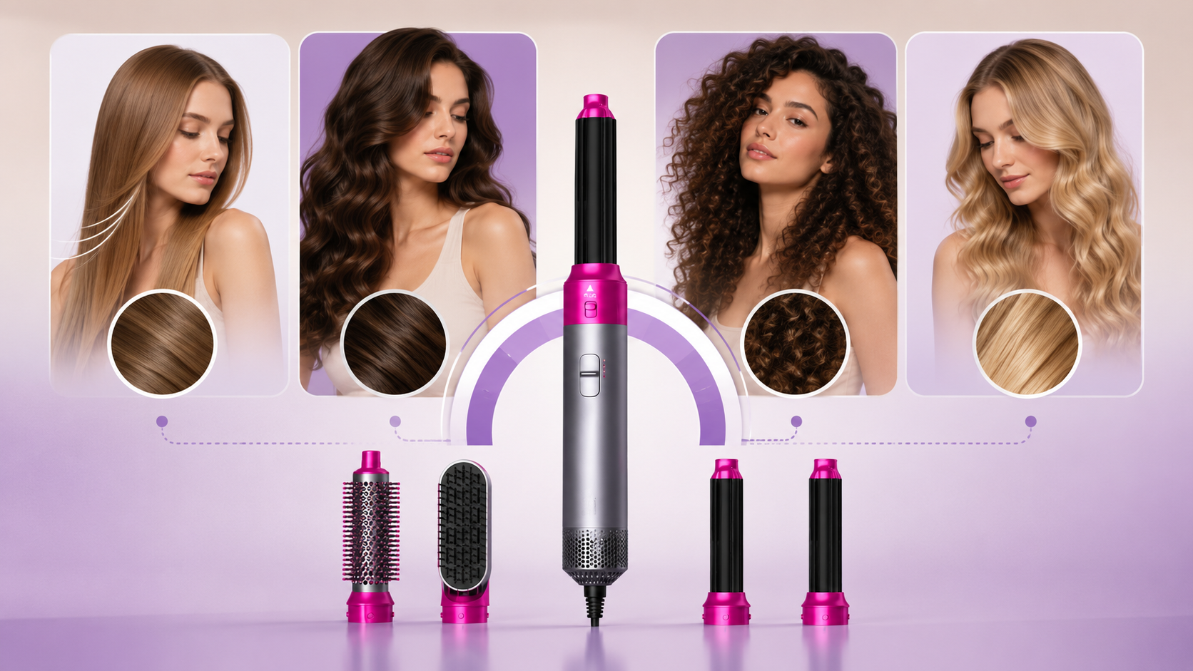 Cheveux fins, épais ou bouclés : régler son airstyler selon sa nature
