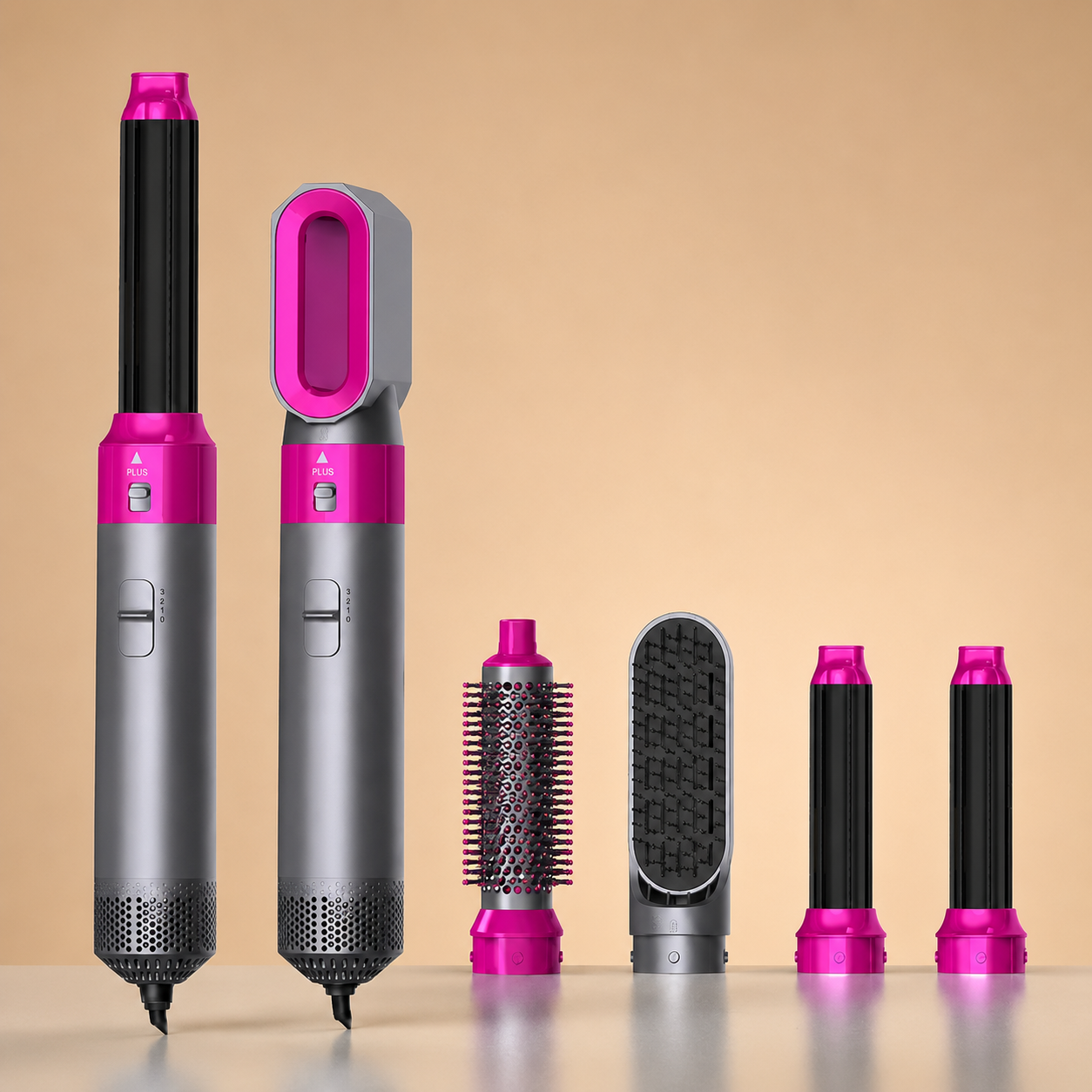 L'Airstyler Airluma et son set complet d'embouts