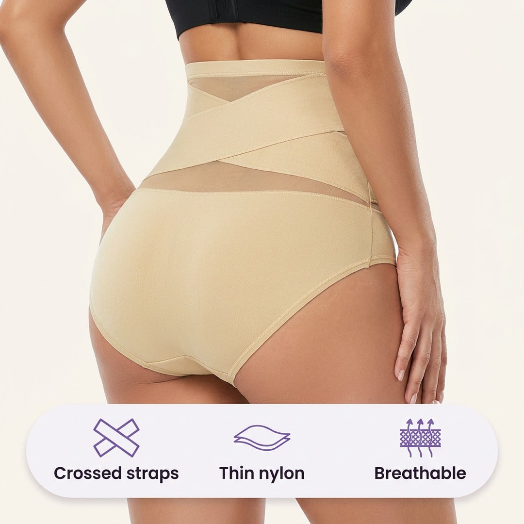 Bandes croisées, nylon fin, respirante
