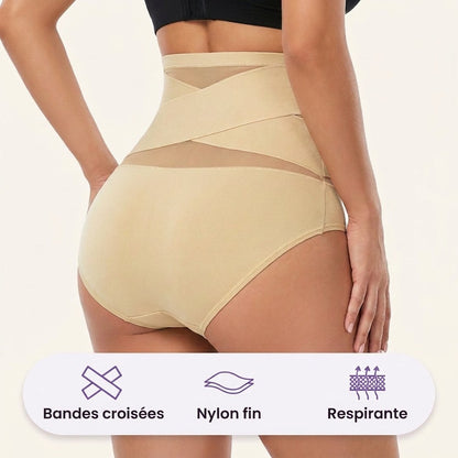 Bandes croisées, nylon fin, respirante