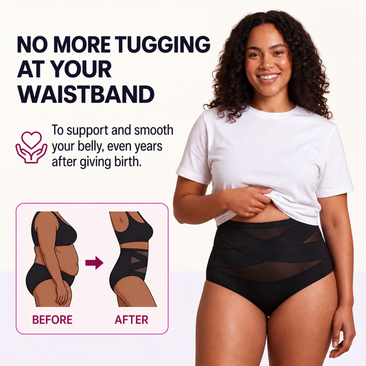 High Waisted Brief with Crossed Straps