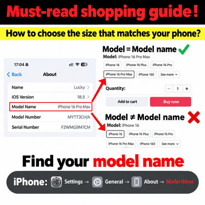 Guide pour trouver le nom du modèle de votre iPhone avant de commander